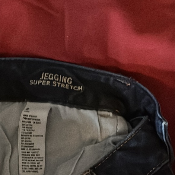 Women’s American Eagle Outfitters Blue Jeggings Super Stretch - Picture 4 of 4